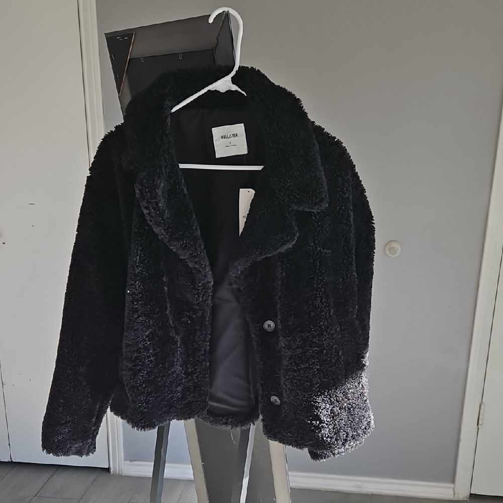 Hollister Black Teddy Jacket